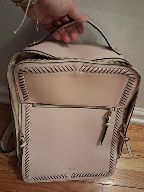 Calpak Blush Leather Backpack - Blush Pink Women's Travel Bag